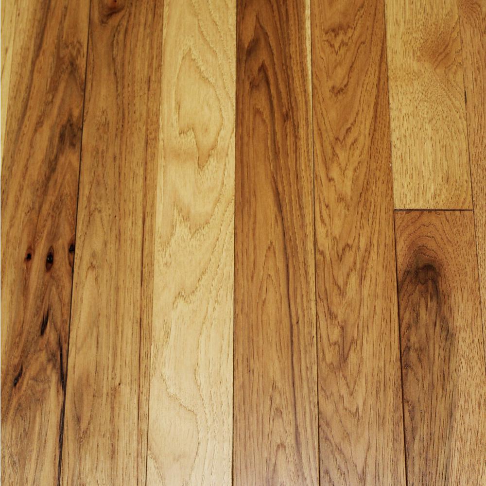 Wire Brushed Tanned Hickory 3/4 in. Thick x 21/4 in. Wide x Random