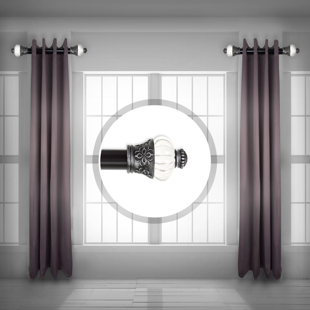 Rod Desyne Royal 1 5 Inch Side Single Curtain Rod Adjustable 12 20