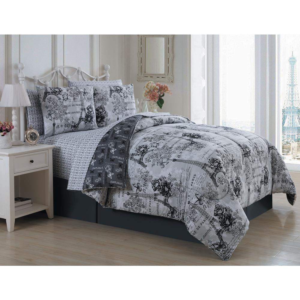Bed In A Bag Sham Black Comforters Comforter Sets Bedding Bath The Home Depot - Black Queen Bed In A Bag Bed In A Bag Sham Black Comforters Comforter Sets Bedding Bath The Home Depot - Black Queen Bed In A Bag