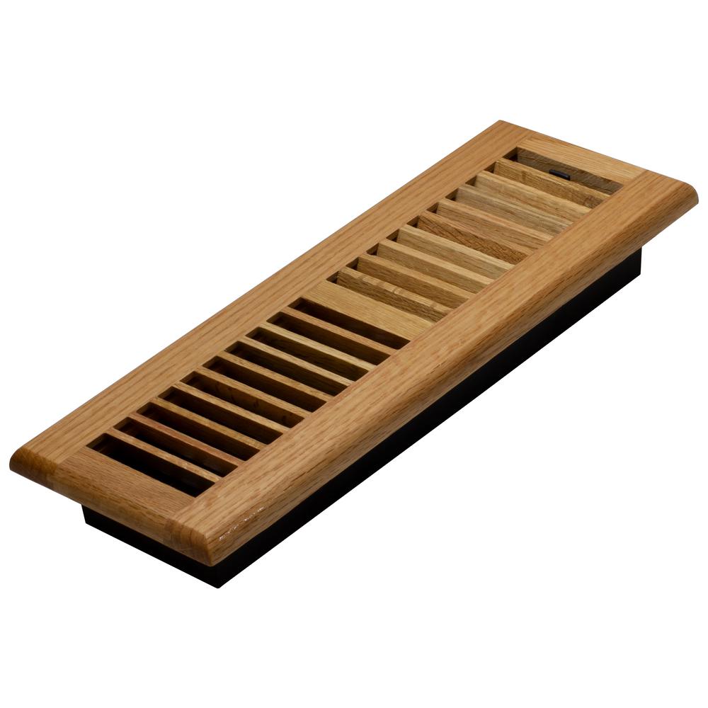 4 In X 14 In Floor Register Natural Red Oak Wl414 N The Home