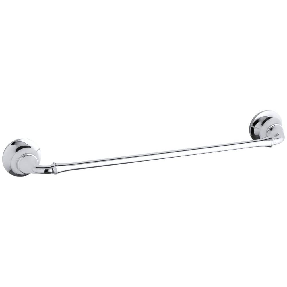 KOHLER Forte Traditional 18 In Towel Bar In Polished Chrome K 11270 CP   Polished Chrome Kohler Towel Bars K 11270 Cp 64 1000 