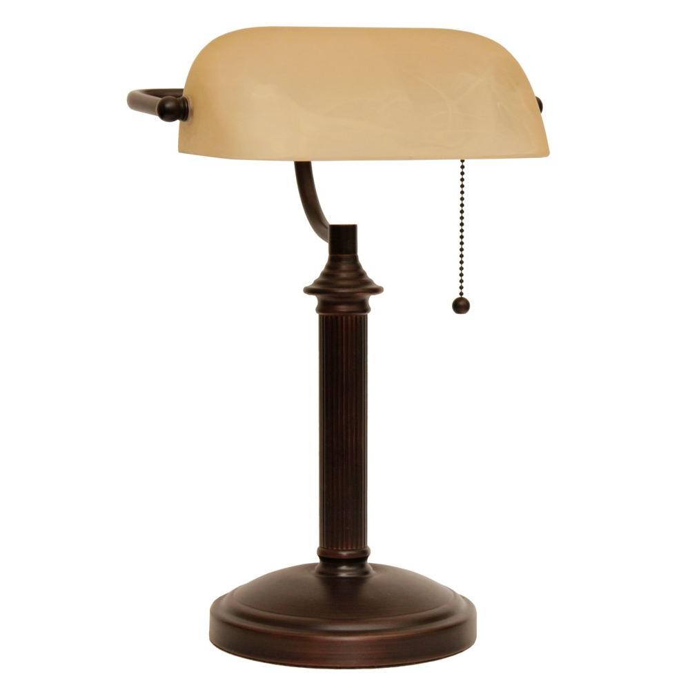 bronze bankers lamp