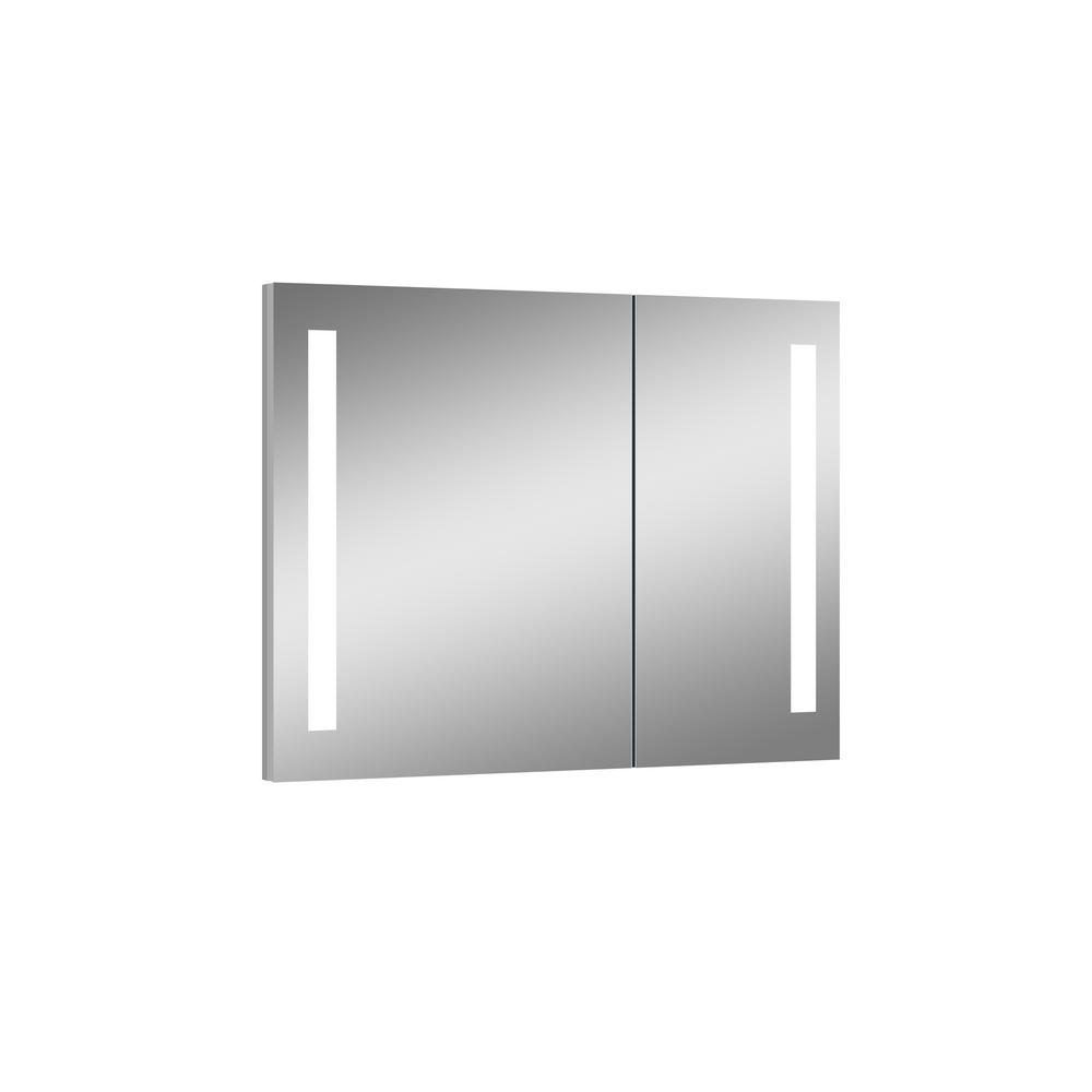 Ltl Home Products Royale 31 5 In X 27 625 Lighted Impressions Frameless Recessed Led Mirror Medicine Cabinet Aluminum Li5164 The Depot - Led Lighted Medicine Cabinet Mirror Ltl Home Products Royale 31 5 In X 27 625 Lighted Impressions Frameless Recessed Led Mirror Medicine Cabinet Aluminum Li5164 The Depot - Led Lighted Medicine Cabinet Mirror