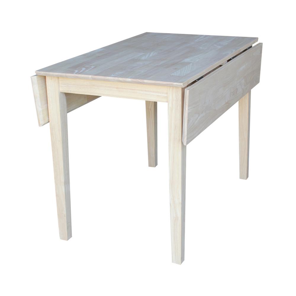 International Concepts Unfinished Dual Drop Leaf Dining Table T Unfinished Dual Drop Leaf Dining Table