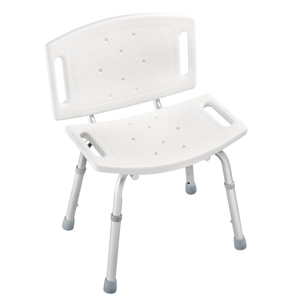 Delta Adjustable Tub And Shower Chair In White Df599 The Home Depot