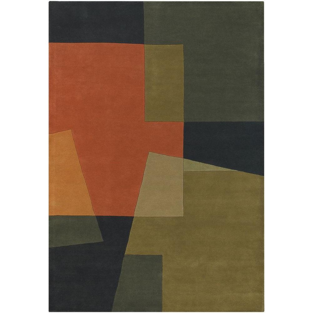 Chandra Bense Green Orange 5 Ft X 8 Indoor Area Rug Ben3014 576 Chandra Bense Green Orange 5 Ft X 8 Indoor Area Rug
