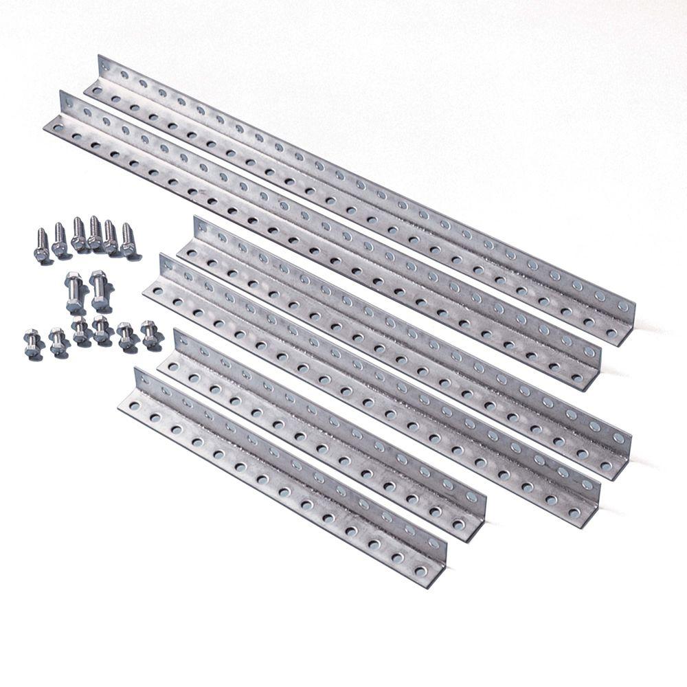 Garage Door Rear Track Hanger Kit Galvanized Ceiling Mount Durable