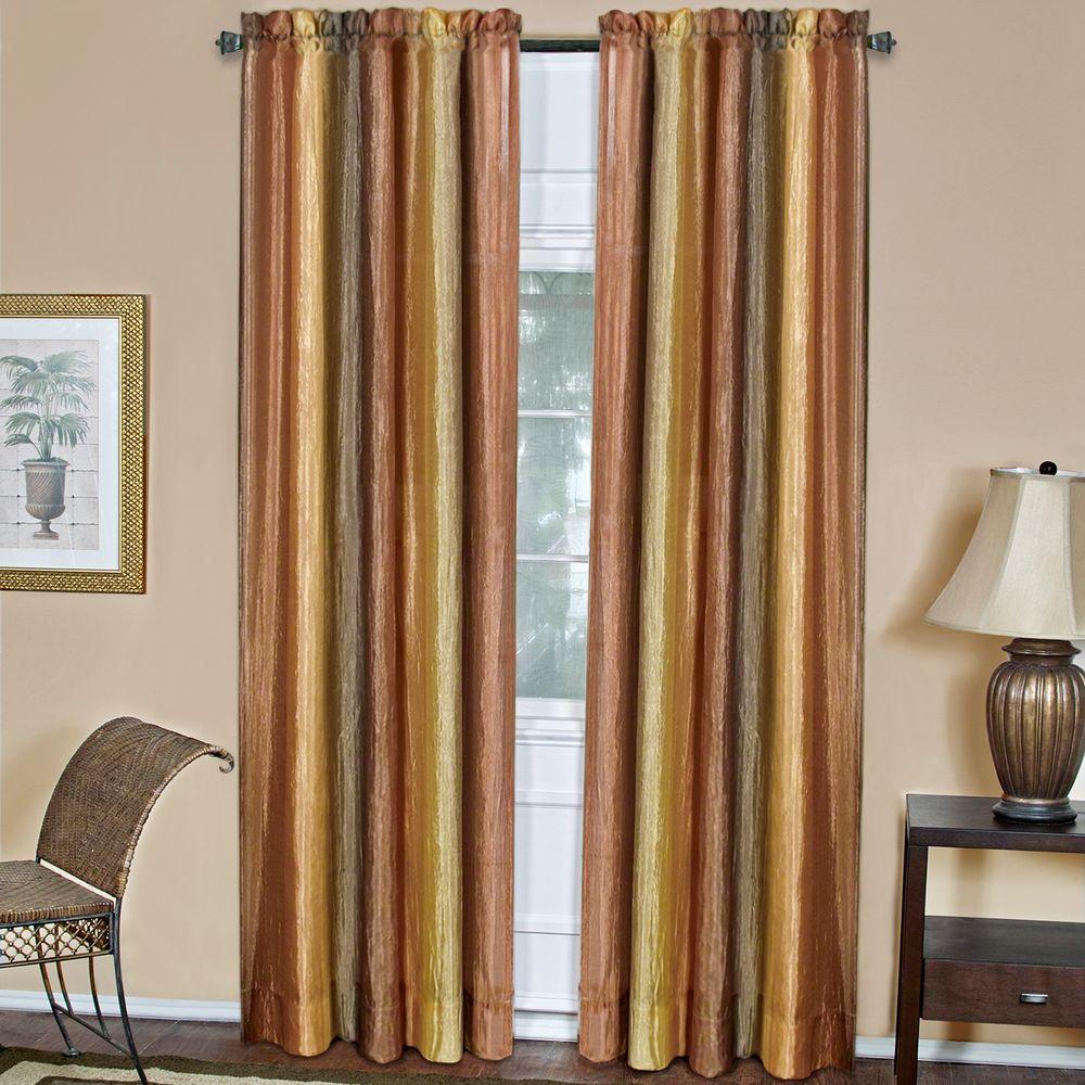 Achim Semi Opaque Ombre 50 In W X 84 In L Curtain Panel In