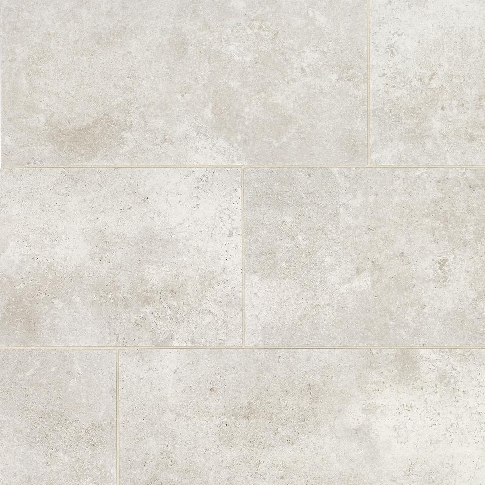Roswell Gray 12 In X 24 Glazed Porcelain Floor And Wall Tile 15 6 Sq Ft Case