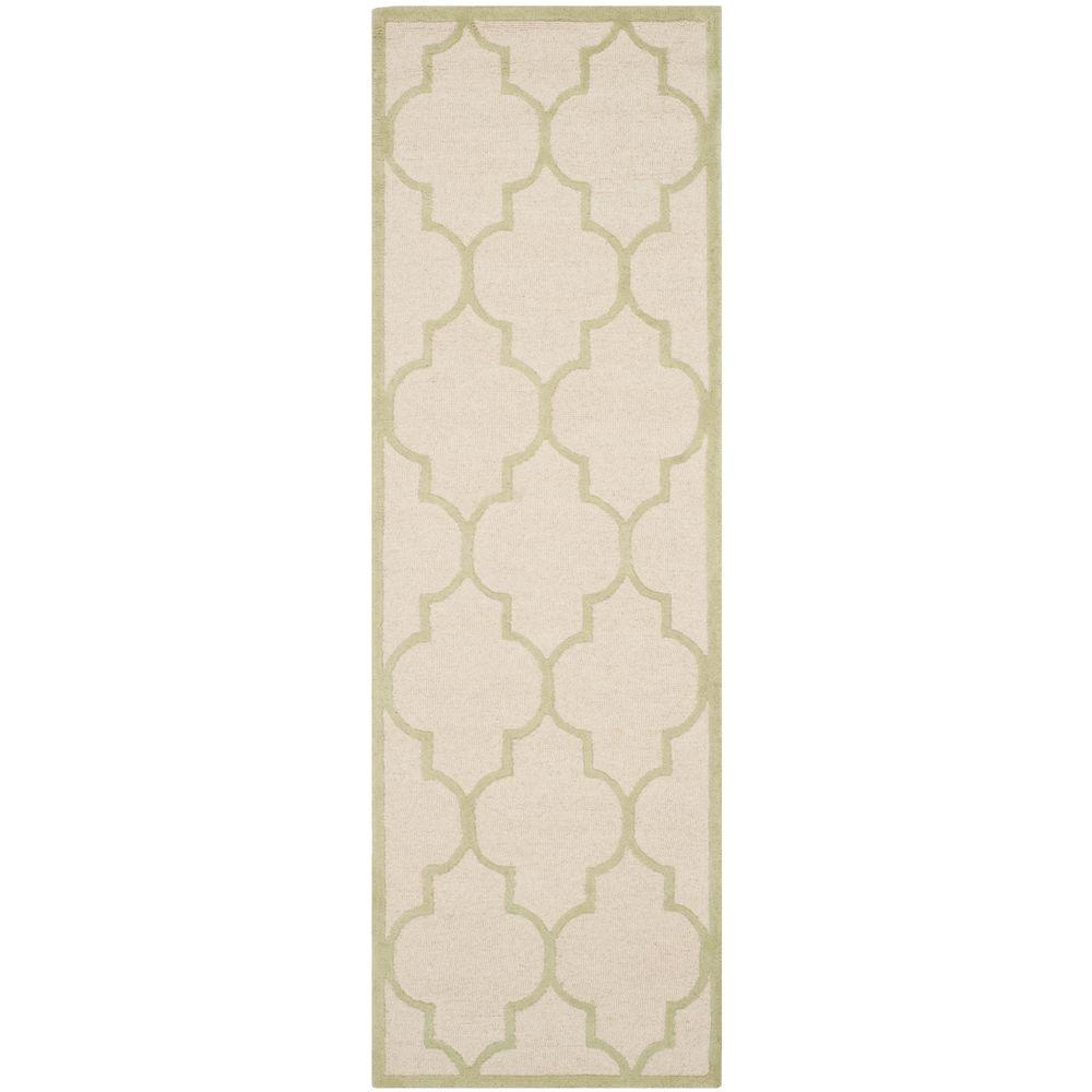 Safavieh Cambridge Ivory/Light Green 3 ft. x 8 ft. Runner RugCAM134N
