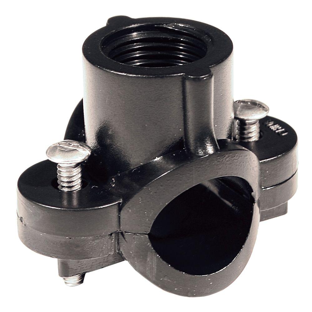 Orbit 3/4 in. x 1/2 in. Plastic Saddle Tee-37120 - The Home Depot