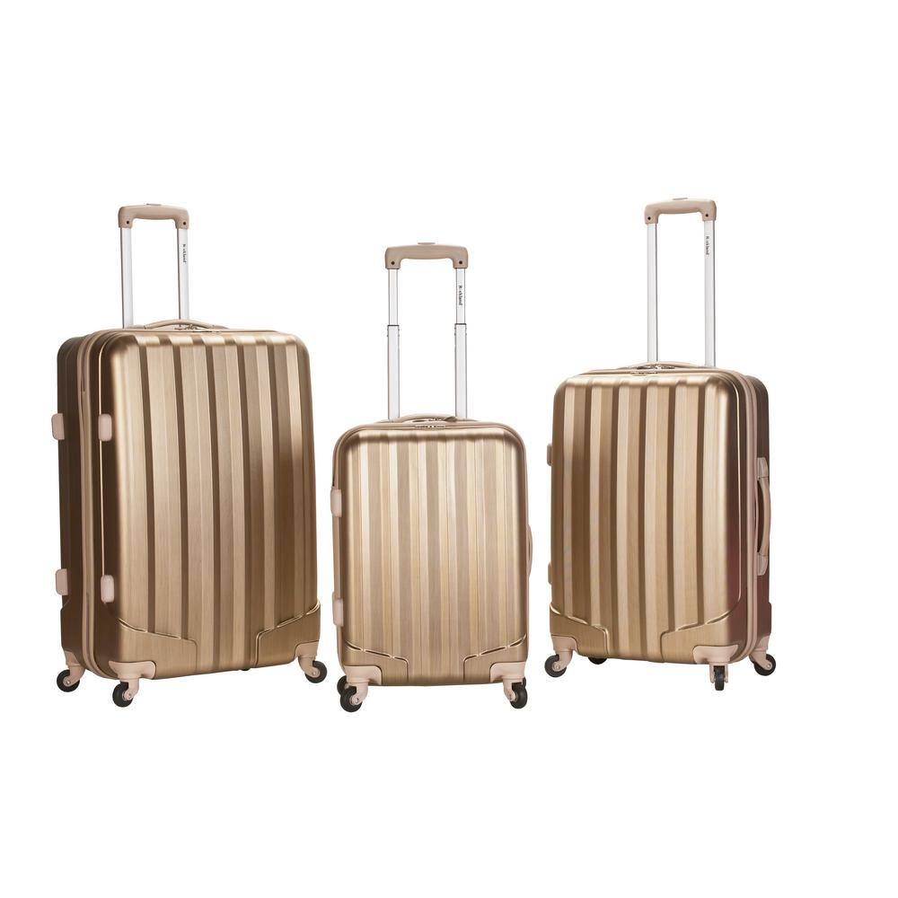 Rockland Metallic 3-Piece Hardside Spinner Luggage Set, Bronze was $480.0 now $144.0 (70.0% off)