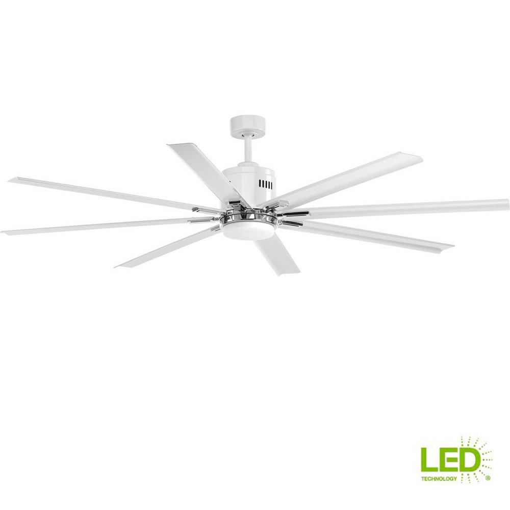 Progress Lighting Vast Collection 72 In Led Indoor White Modern Progress Lighting Vast Collection 72 In Led Indoor White Modern Ceiling Fan With Light Kit