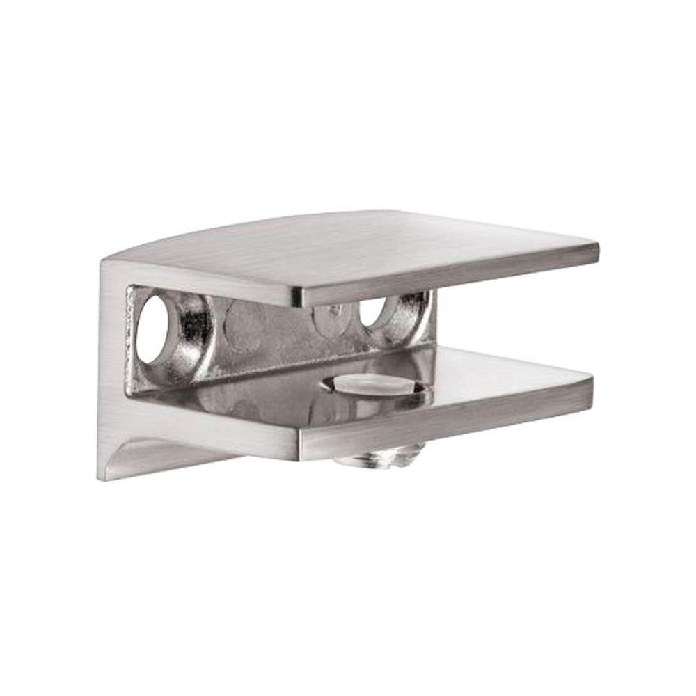 Wall Mount Glass Shelf Brackets Adjustable Floating Shelf Wood Support Metal
