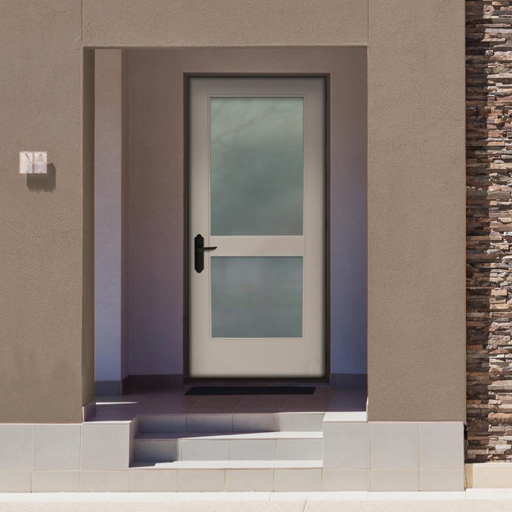 Builders Choice 36 In X 80 In Elite 2 Lite Satin Etch Glass