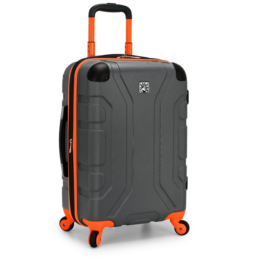 Rockland 2Tone Blue 20 in. Expandable Hardside Spinner Carry on