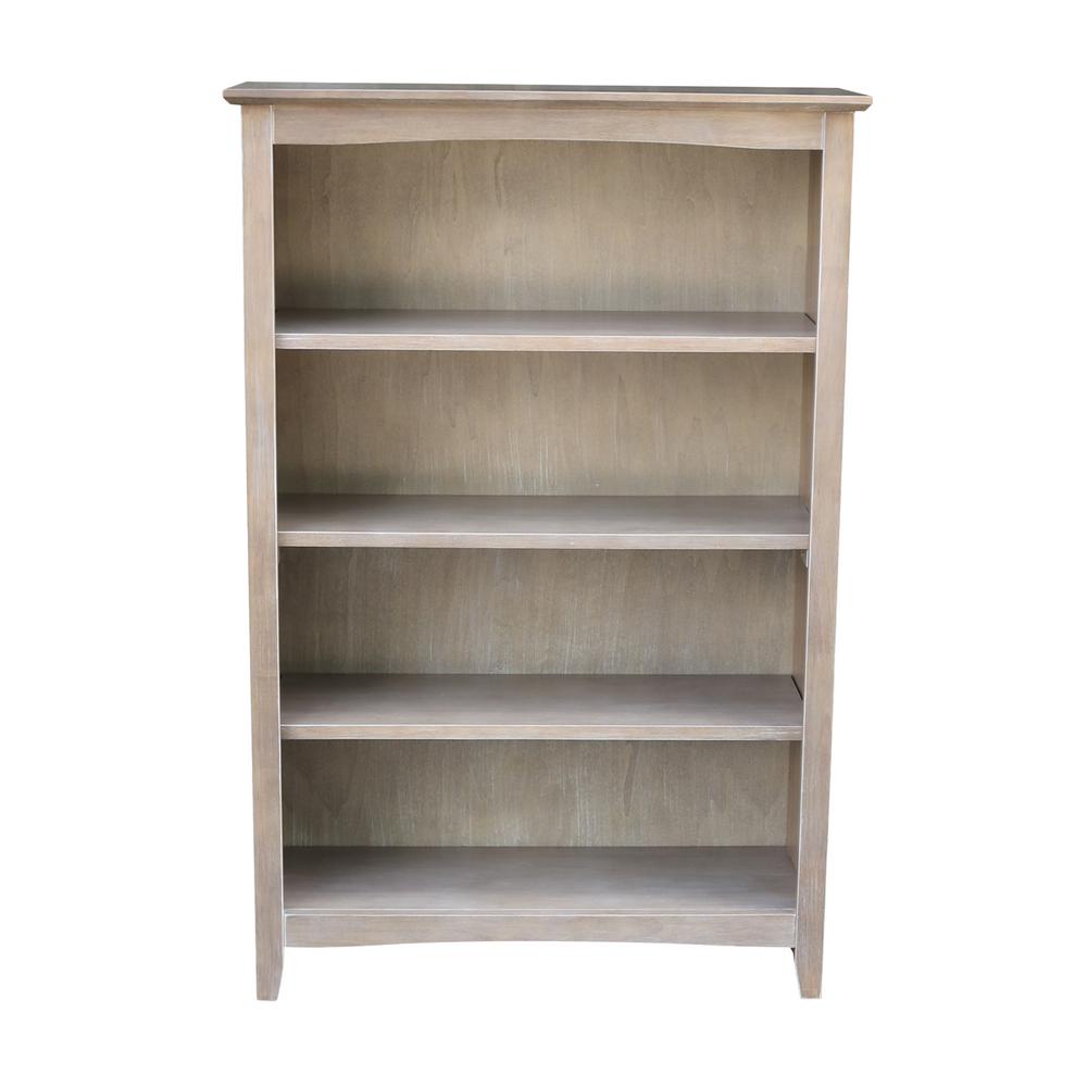 International Concepts Brooklyn 48 In Weathered Taupe Gray Bookcase Weathered Taupe Gray Bookcase