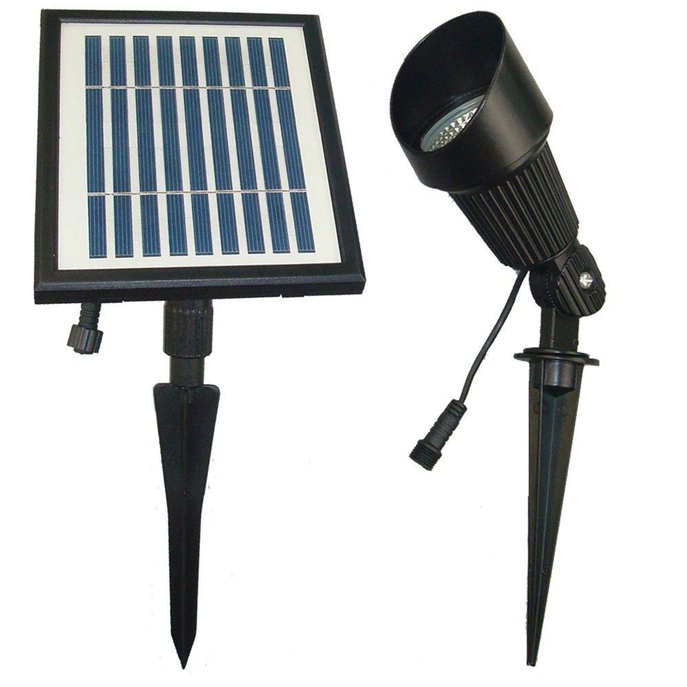 Solar Goes Green Ed Black Outdoor Spot Light With Warm Solar Goes Green Ed Black Outdoor Spot Light With Warm White Leds