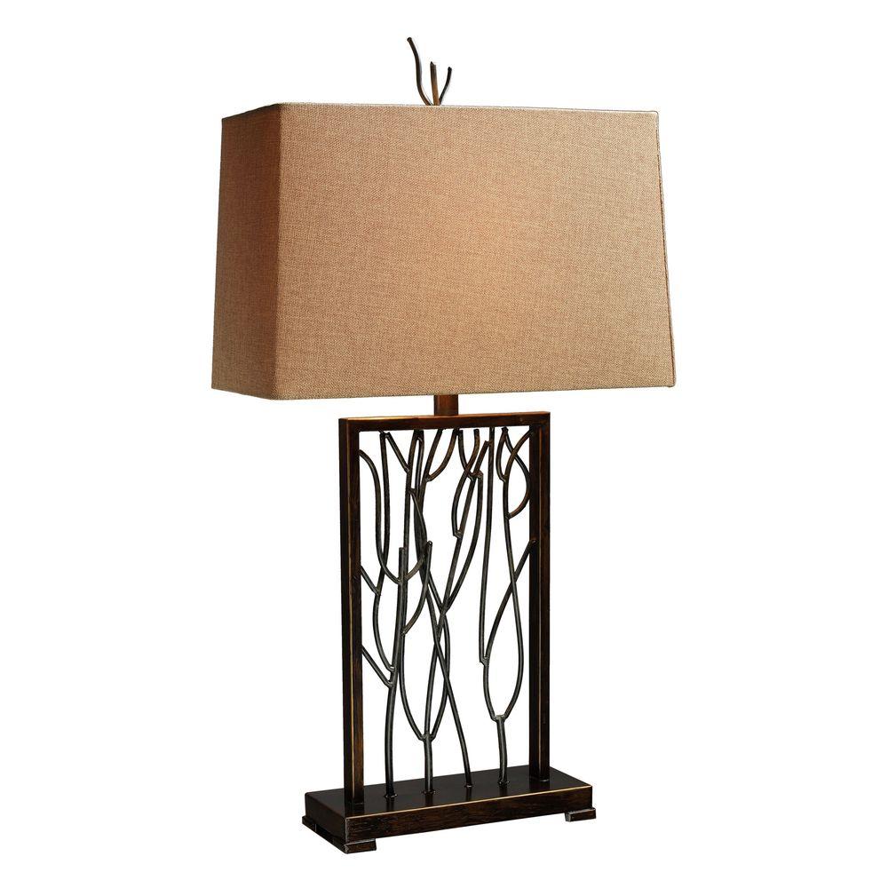 Titan Lighting Belvior Park Aria 33 In Bronze And Iron Table Lamp