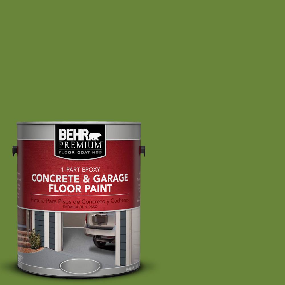 Green Adirondack Garage Floor Paint Exterior The Home Depot P370 7 Sun Valley 1 Part Epoxy Concrete And Garage