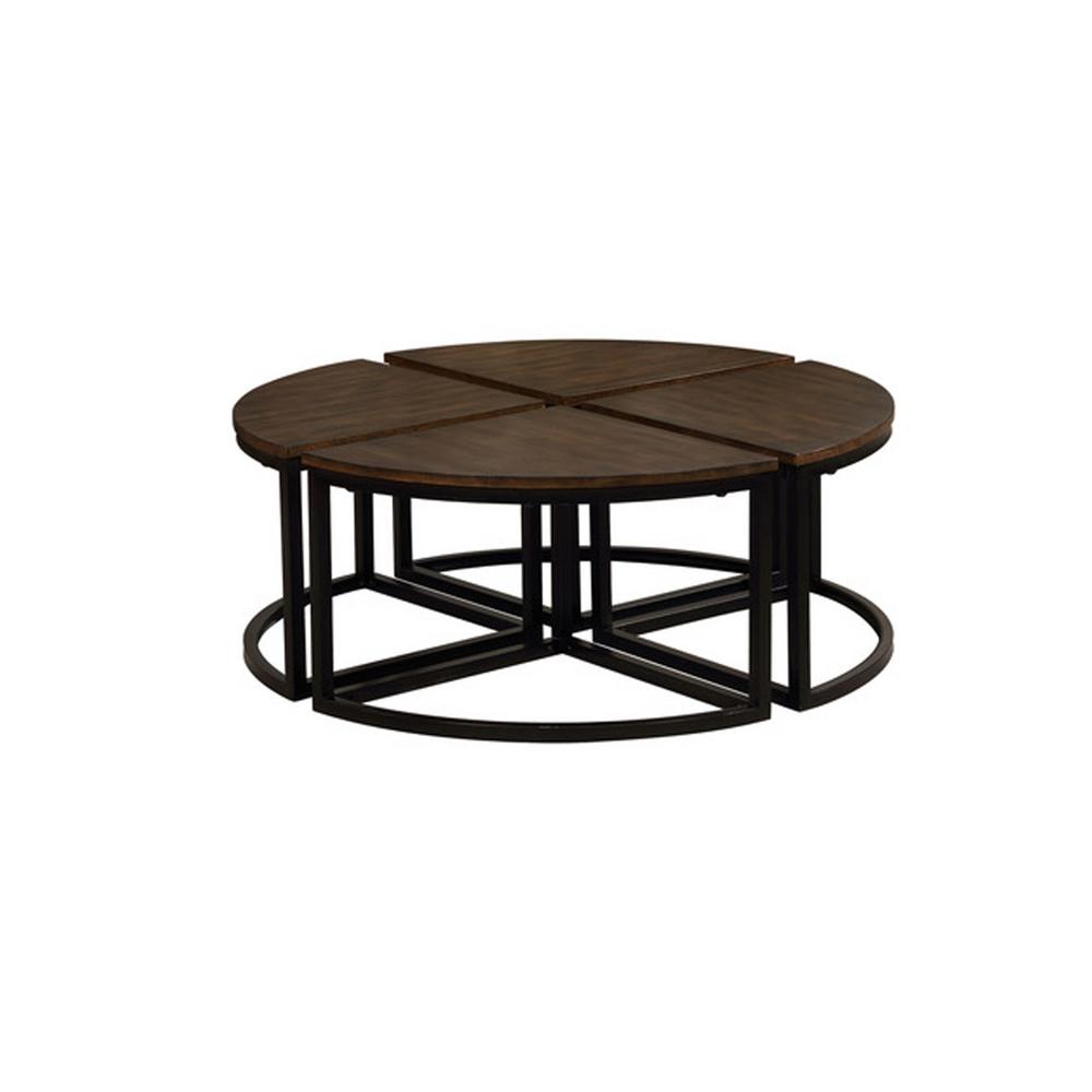 Alaterre Furniture Arcadia Antiqued Mocha Acacia Wood Set Of 4 Round Alaterre Furniture Arcadia Antiqued Mocha Acacia Wood Set Of 4 Round Wedge Tables