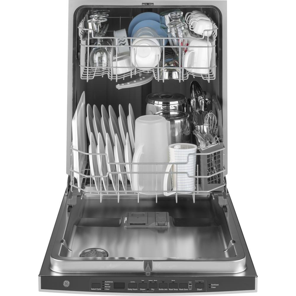 Ge Top Control Built In Tall Tub Dishwasher In Stainless Steel