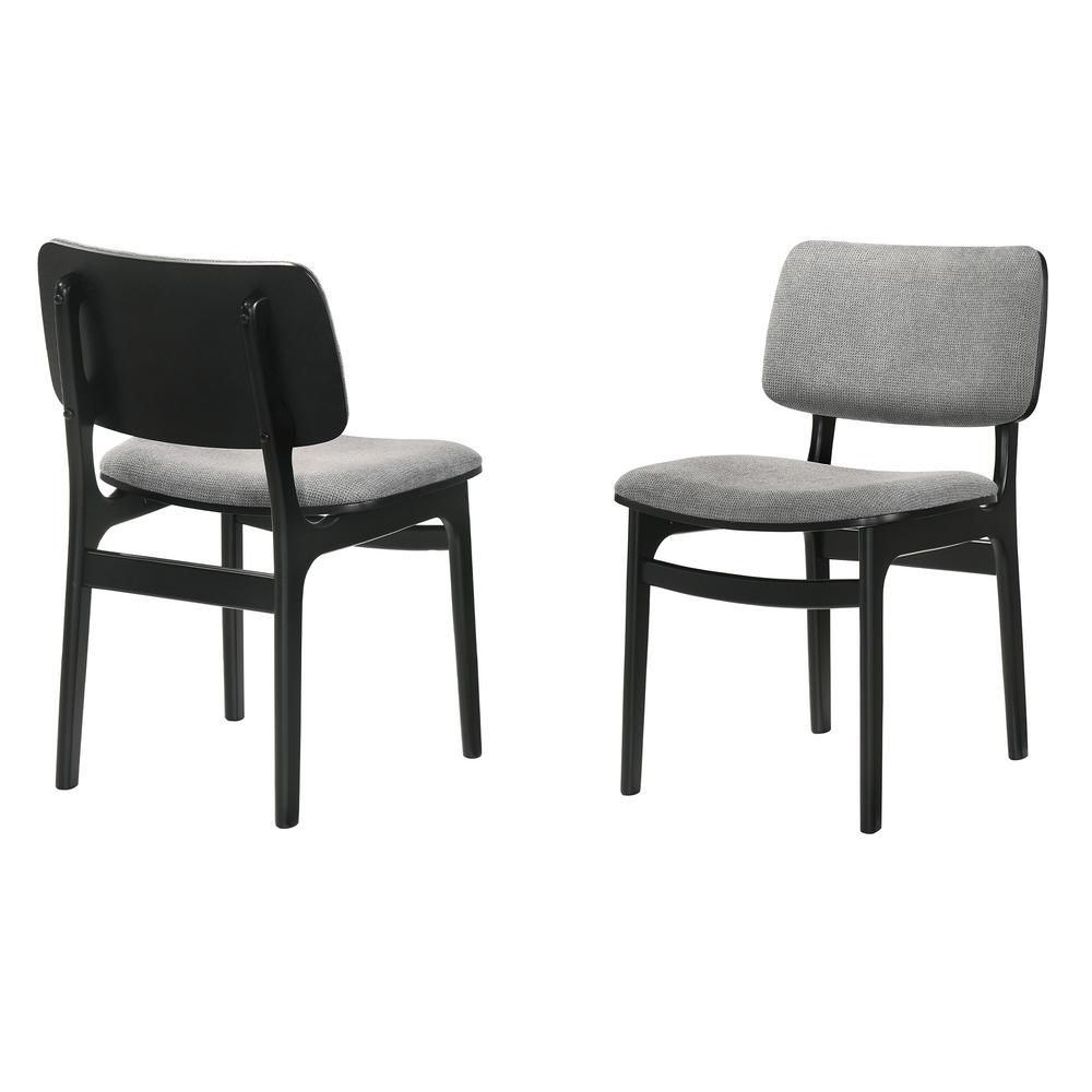 Retro Side Chairs with Black Cushion Chrome and Red Set of 2