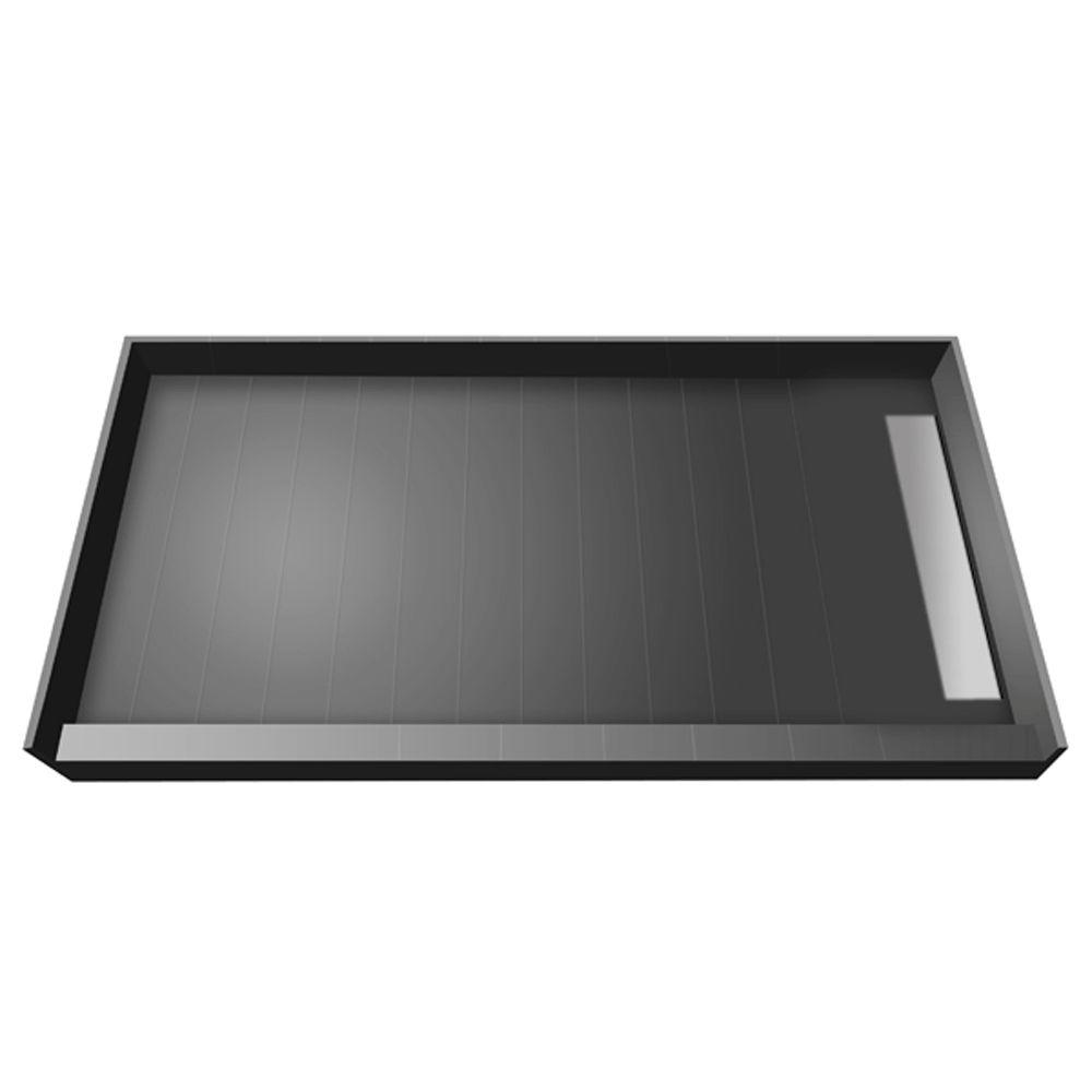WonderFall Trench 36 in. x 60 in. Single Threshold Shower Base with Right Drain and Tileable WonderFall Trench 36 in. x 60 in. Single Threshold Shower Base with Right Drain and Tileable