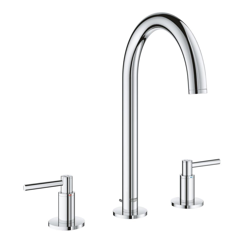 Hard Graphite Geb/ürstet Grohe 20009AL3 20009AL3-Atrio Bater/ía de Lavabo 1//2 Tama/ño M