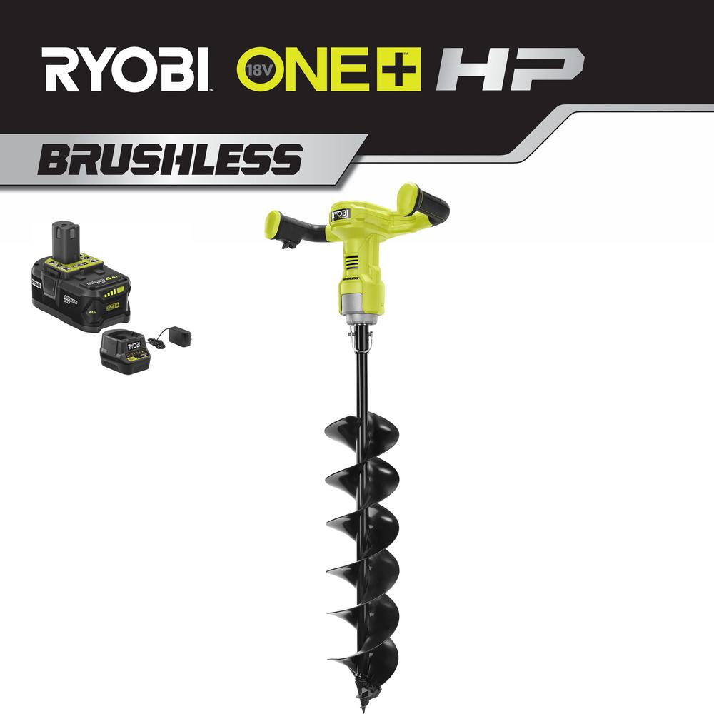 RYOBI ONE+ 18-Volt HP Lithium-Ion Cordless Earth Auger with 6 in. Bit
