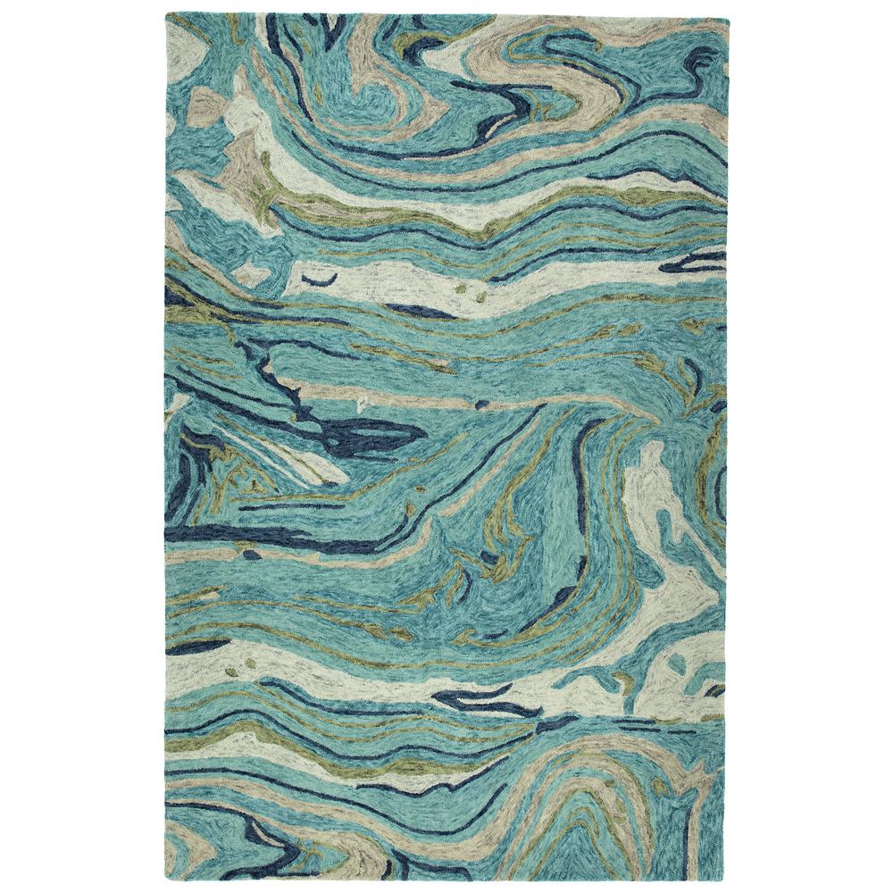 Kaleen Marble Teal 8 ft. x 11 ft. Area RugMBL0391811 The Home Depot