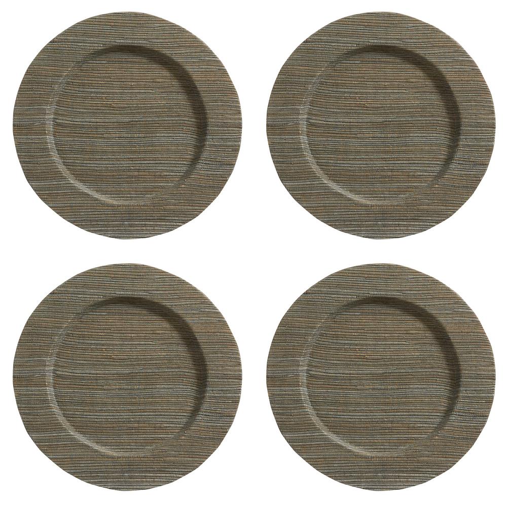 Split P Hyacinth Slate Round Charger Plate (Set of 4)1120664s The