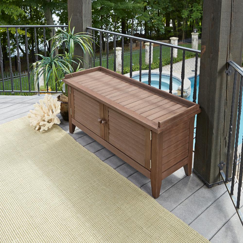 Home Styles Laguna 47 5 In Wood Outdoor Bench 5134 26