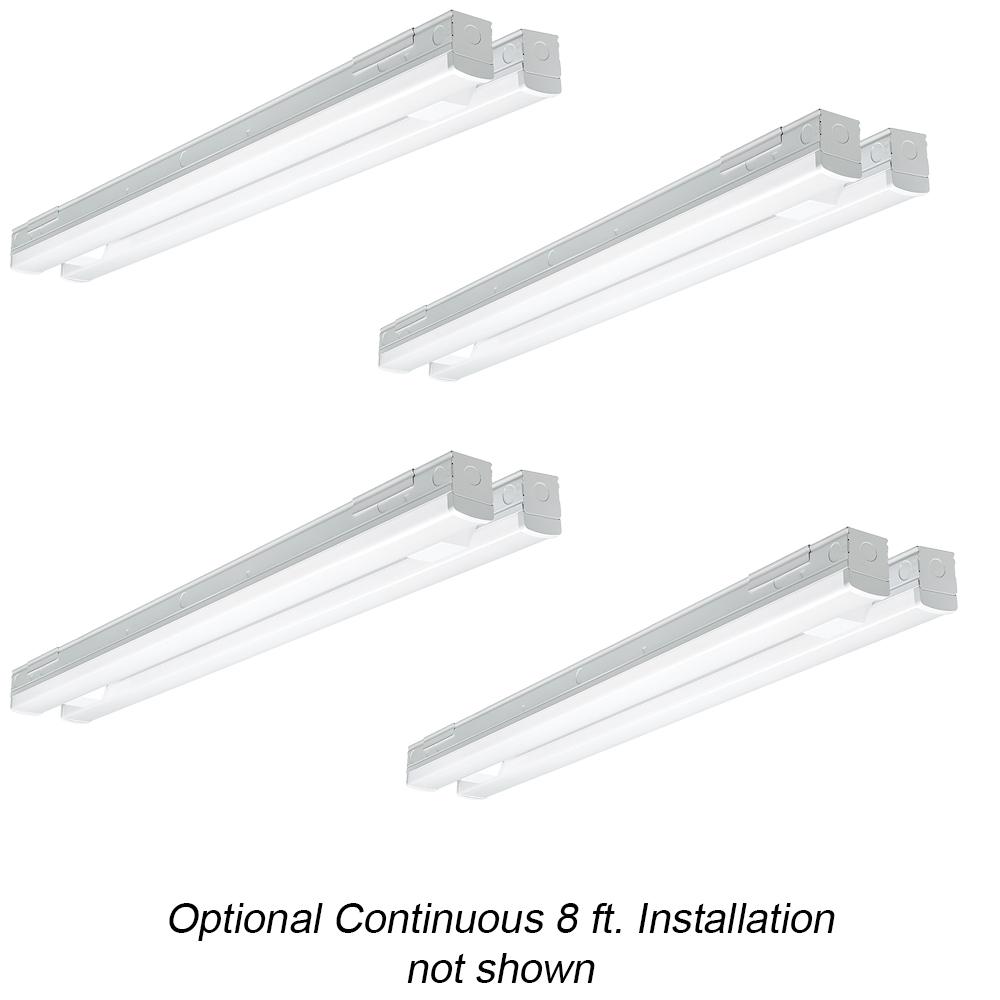 EcoSmart 8 ft. (Two 4 ft.) 440Watt Equivalent Integrated LED White