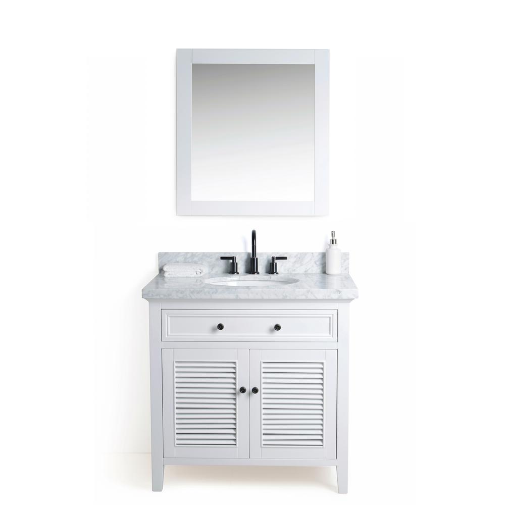 Legion Furniture 36 In W X 22 D Vanity White With Cararra Legion Furniture 36 In W X 22 D Vanity White With Cararra