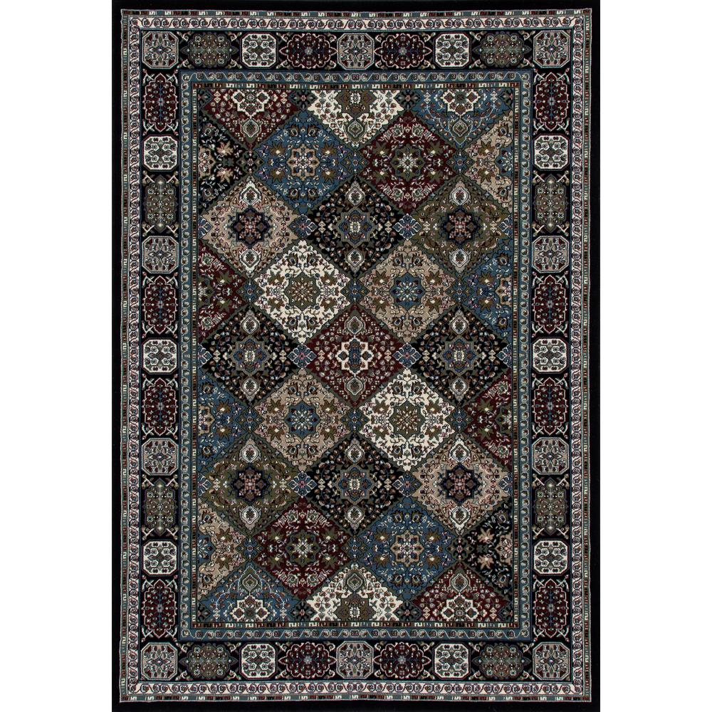 Art Carpet Kensington Patchwork Black 7 Ft X 10 Area Rug