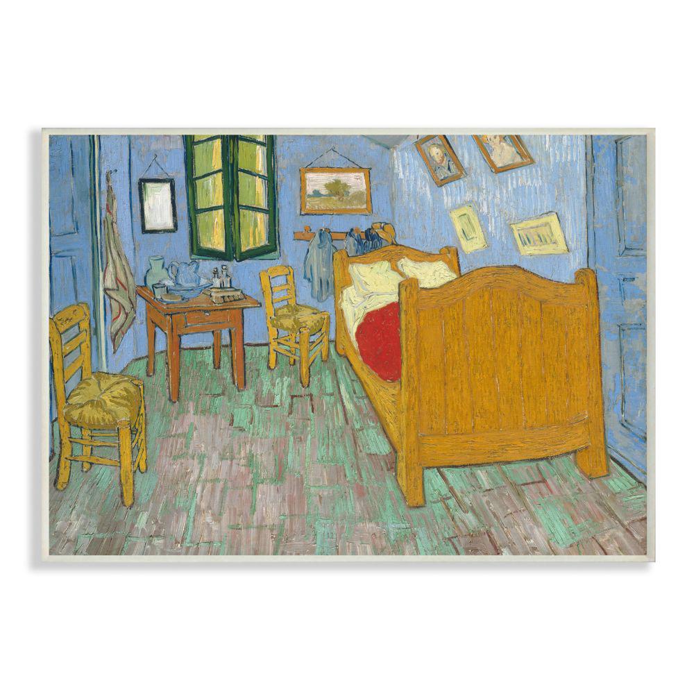 12 In X 18 In Van Gogh The Bedroom Post Impressionist Painting By Vincent Van Gogh Wood Wall Art