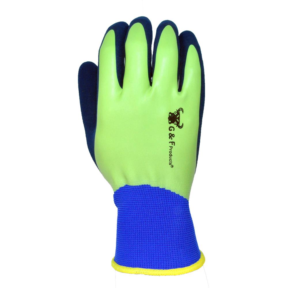 Waterproof Nitrile Work Gloves Quality Gardening Gloves X 1 Pair Size 7 Medium
