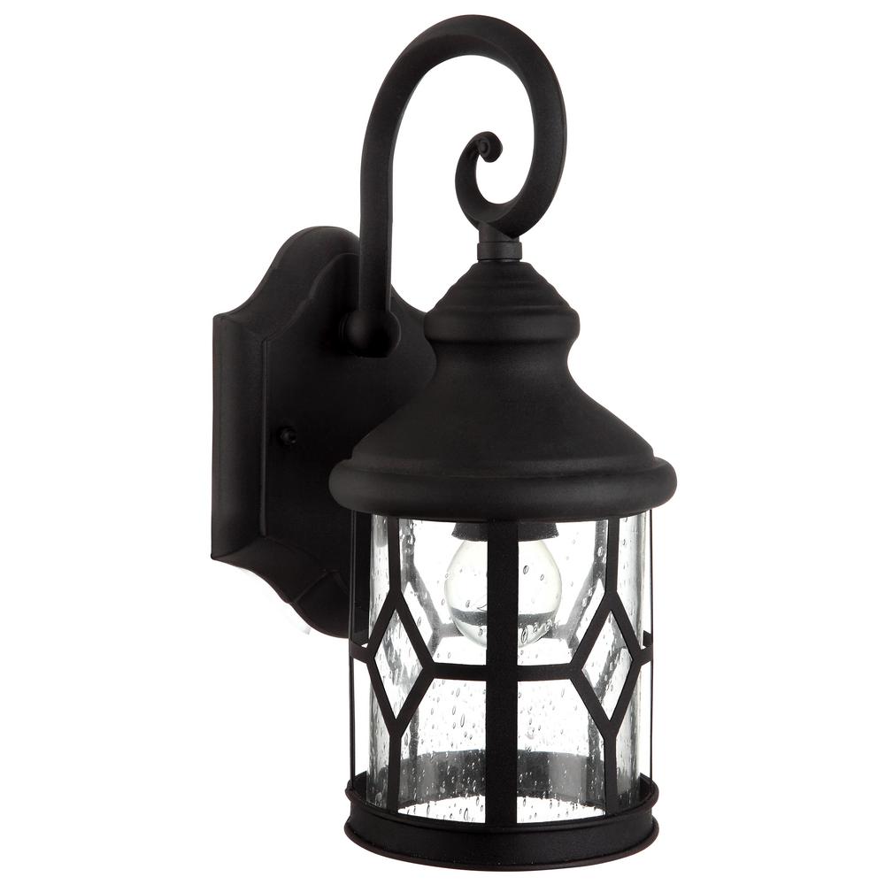 Thomas Lighting Park Avenue 1-Light Black Outdoor Wall-Mount Lantern ...