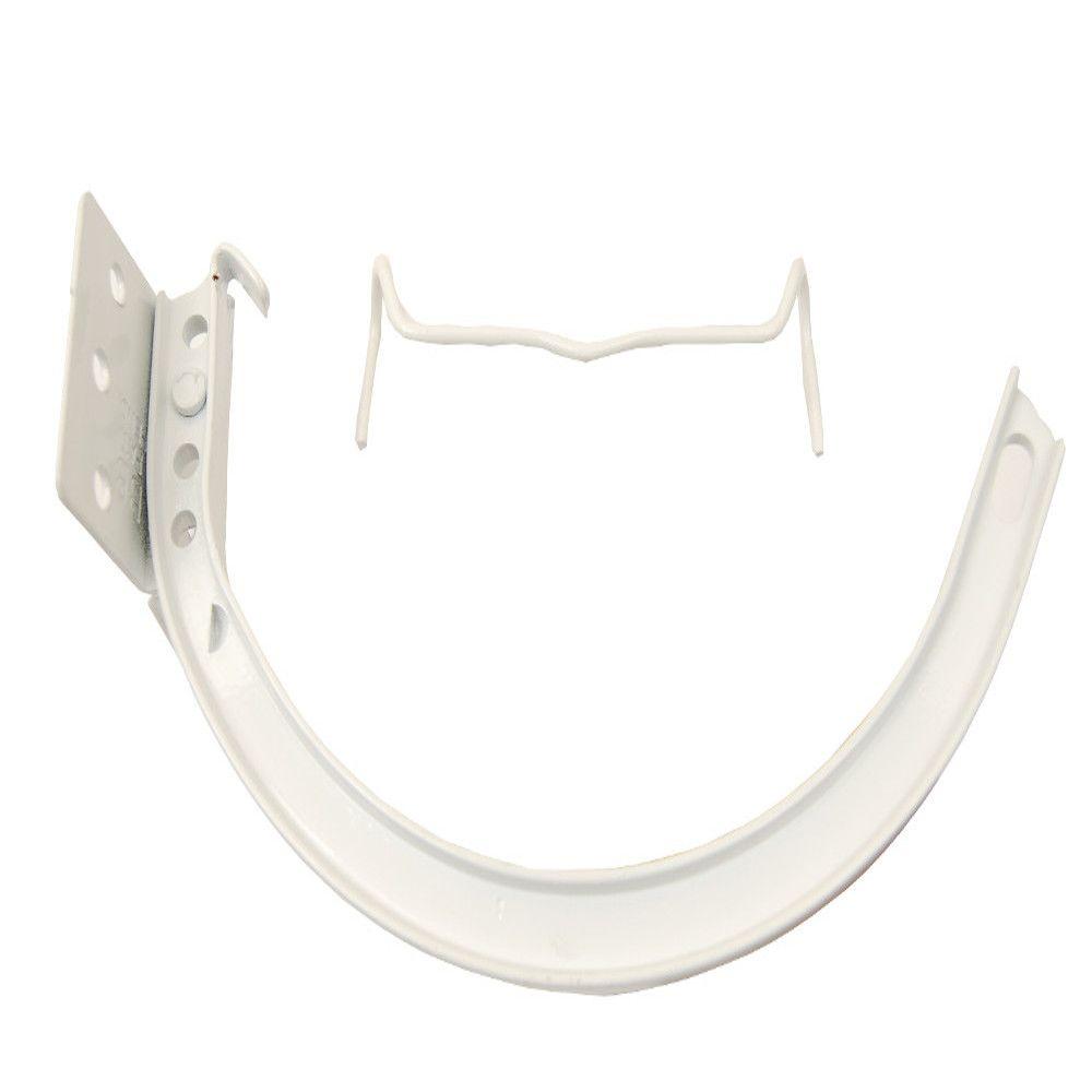 Amerimax Home Products 5 in. HiGloss White HalfRound Aluminum Hangers