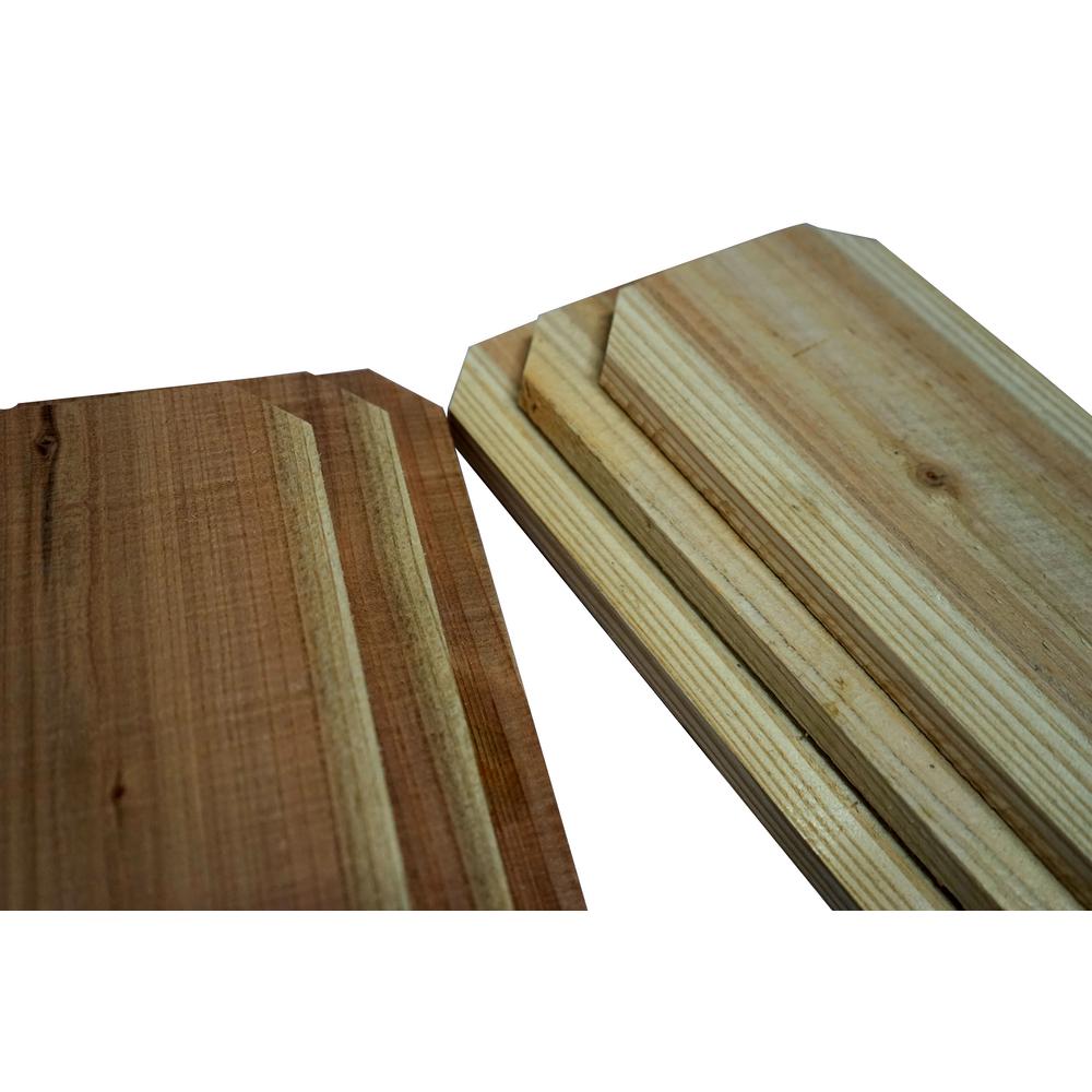 Mamone Home and Garden 1 in. x 6 in. x 6 ft. Japanese Red Cedar Wood