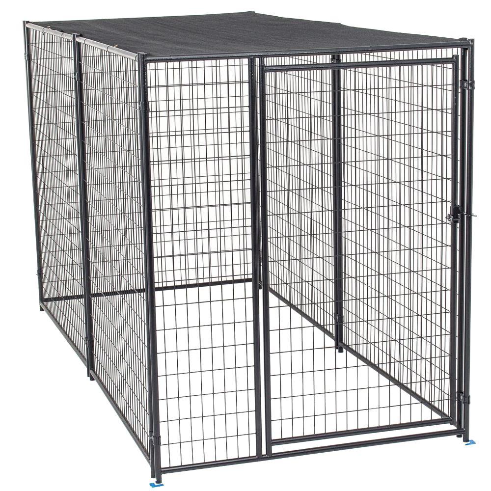 Lucky Dog 4 ft. W x 8 ft. L Modular Welded Wire Kennel KitCL 61850 The Home Depot