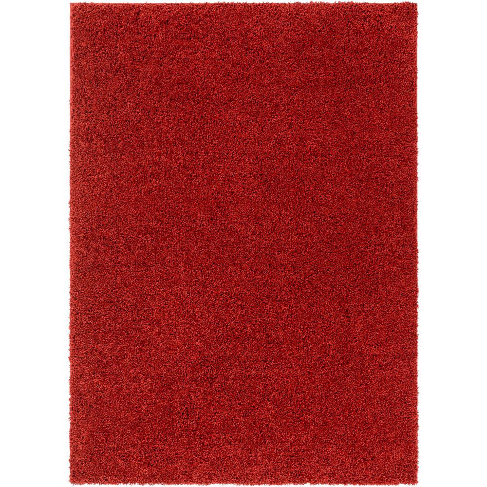 Well Woven Madison Plain Red 5 Ft X 7 Modern Solid Area Rug
