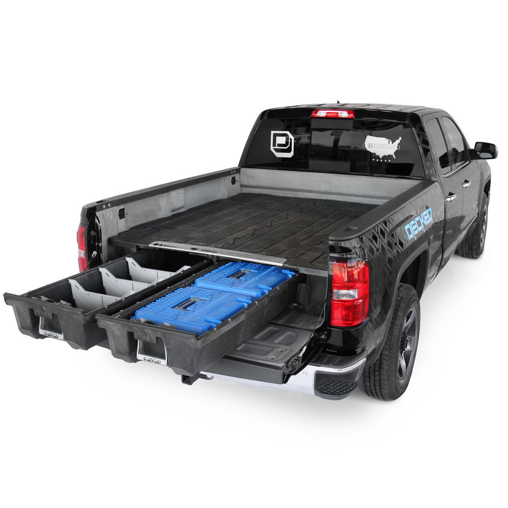 Decked 6 Ft 5 In Pick Up Truck Storage System For Gm Sierra Gmt 900 Or Silverado 8 Ft Bed 2128