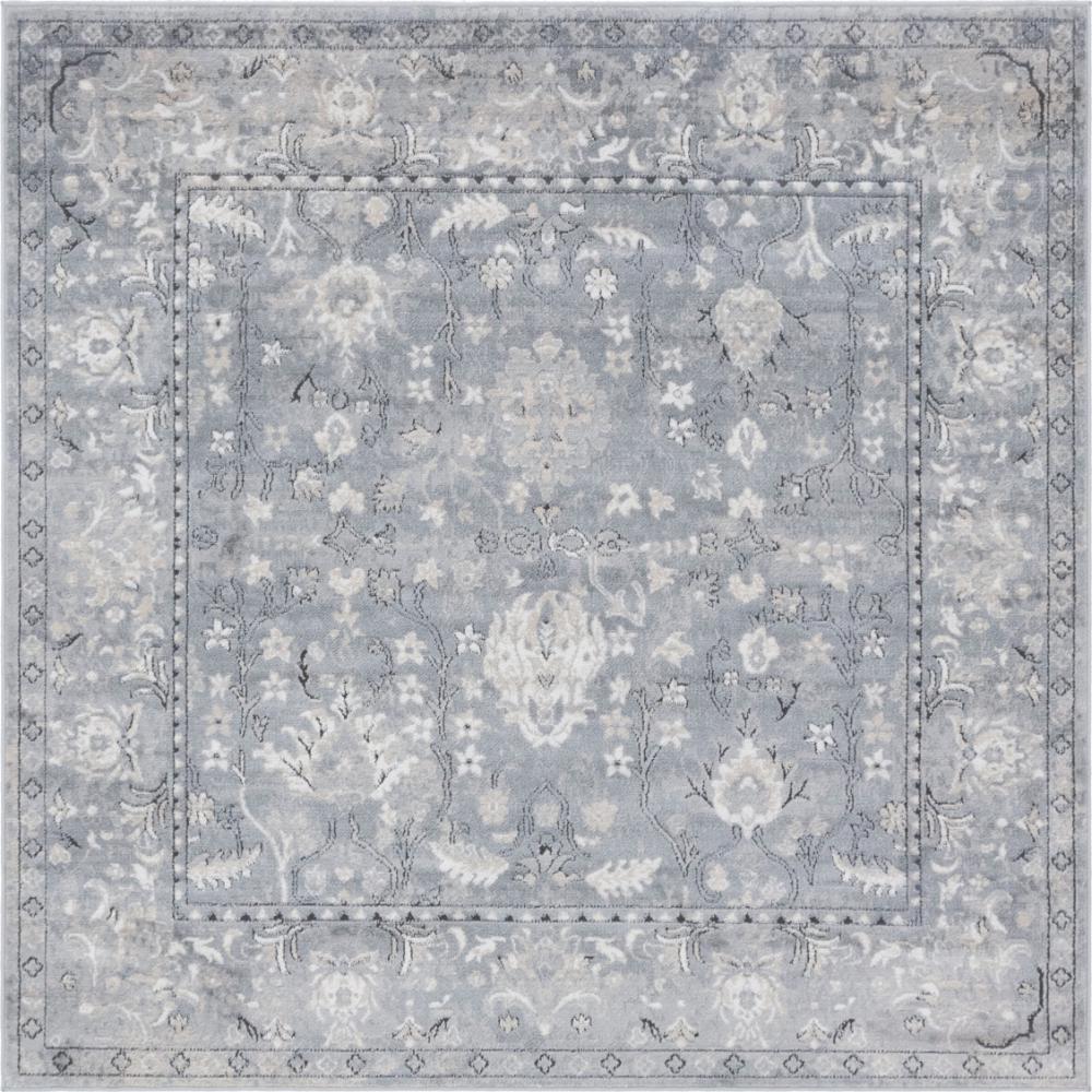 Unique Loom Portland Central Gray 6 Ft X Square Area Rug 3147251 The Home Depot - 6 Ft Square Gray Rug Unique Loom Portland Central Gray 6 Ft X Square Area Rug 3147251 The Home Depot - 6 Ft Square Gray Rug