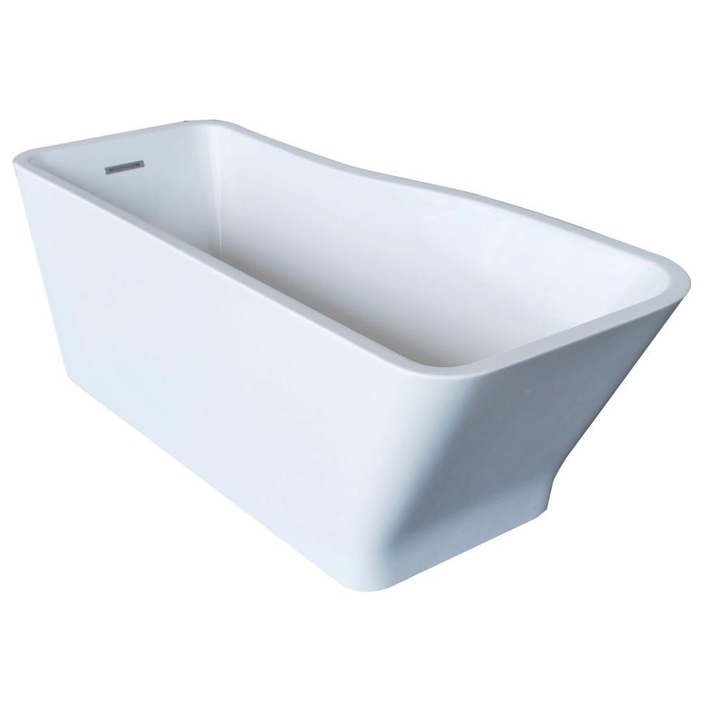 Universal Tubs PureCut 5.8 ft. Acrylic Center Drain ...