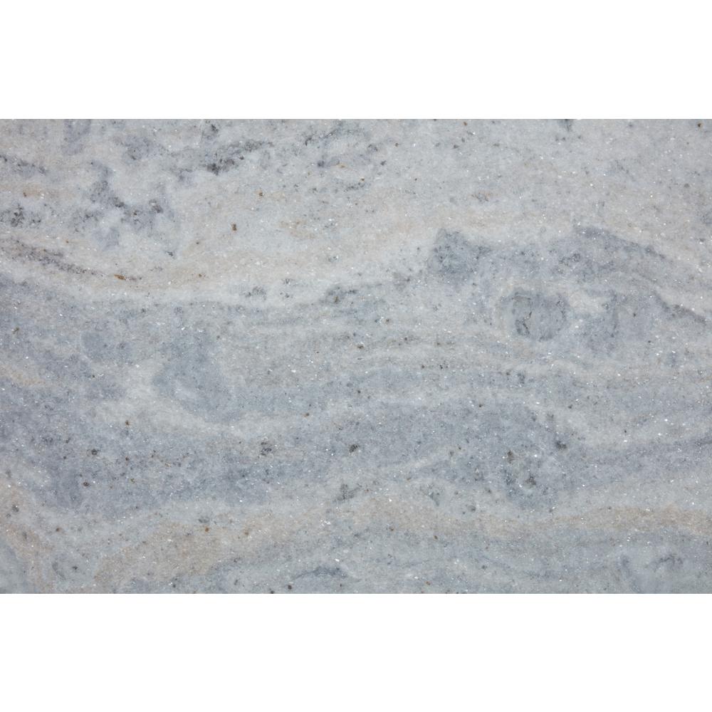 3 In X 3 In Marble Countertop Sample In Fantasy Blue Satin Az
