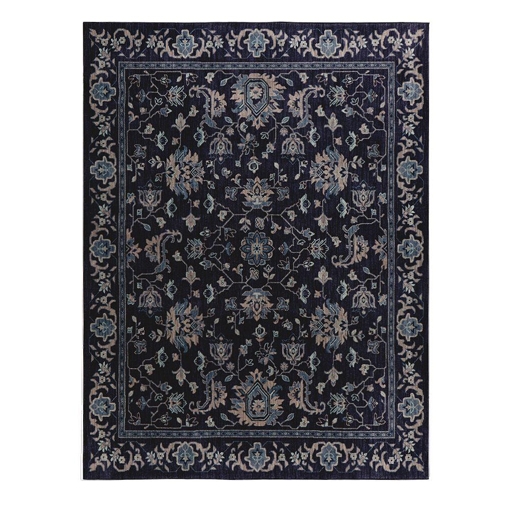 Round Area Rugs The Home Depot Jackson Indigo 10 Ft X 12 11 In Area Rug