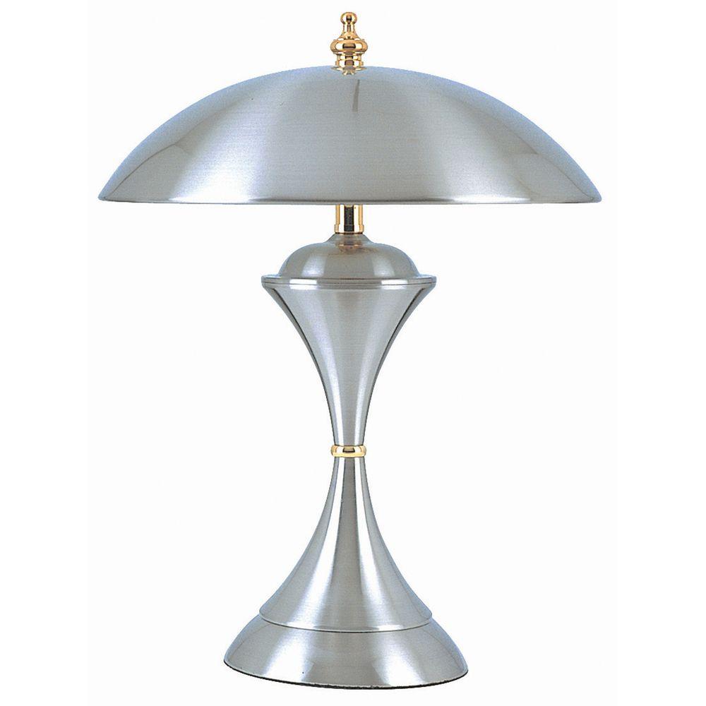 Ore International 15 In Silver Touch Lamp