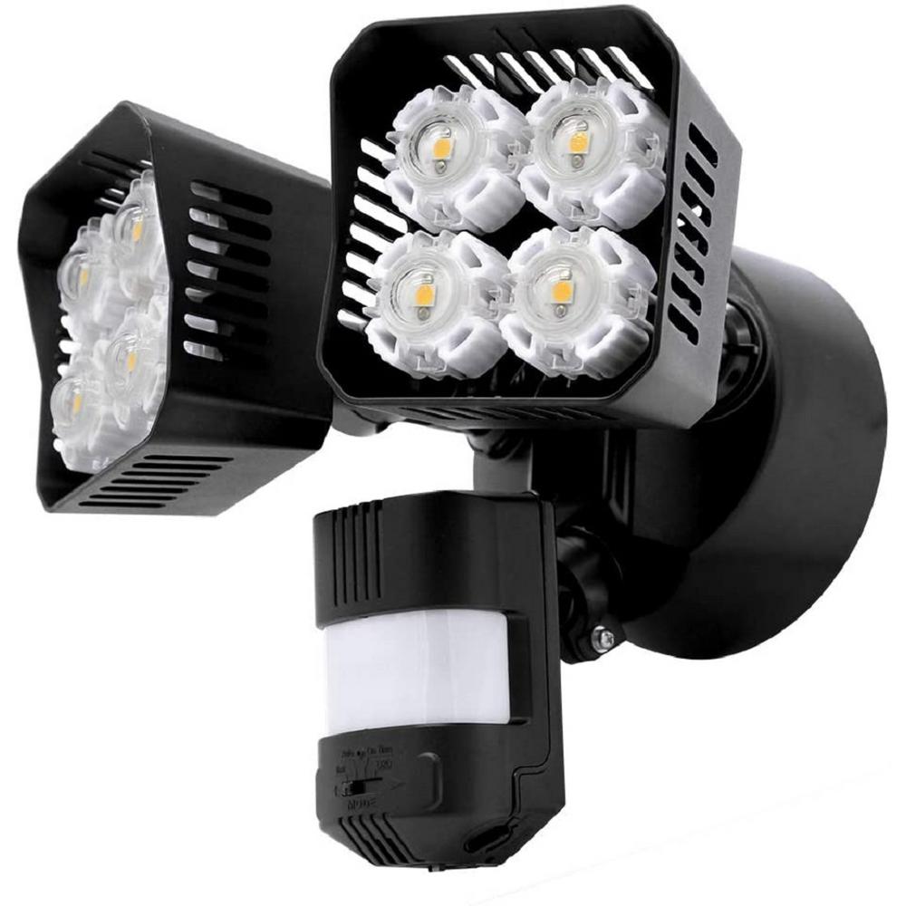 SANSI 36Watt 3600 Lumens 180Degree Black Motion Sensor Outdoor